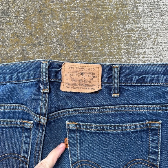 Vintage Levi’s OrangeTab Dark Wash Jeans Size 36 - Picture 3 of 5